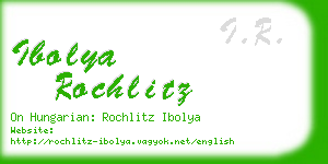 ibolya rochlitz business card